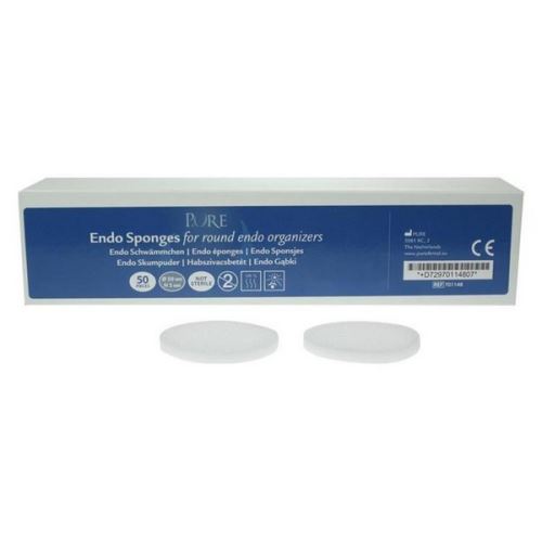 Náhradní houbičky pro Endo cleaner - stojánek Pure 50mm/5mm 50ks_(1)