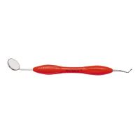 Mirror handle JM, implantology, red, M2.5 ErgoSense